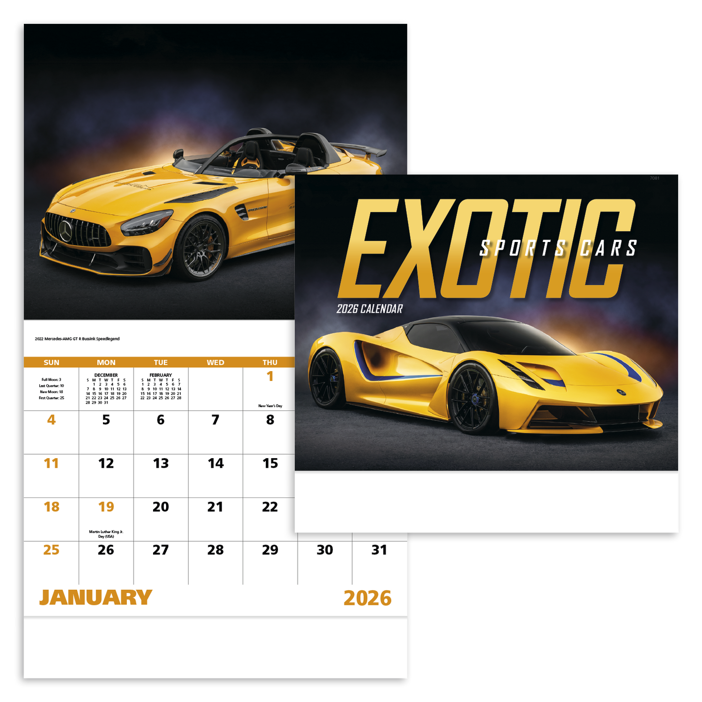 Good Value Exotic Sports Cars Stapled Calendar-7281