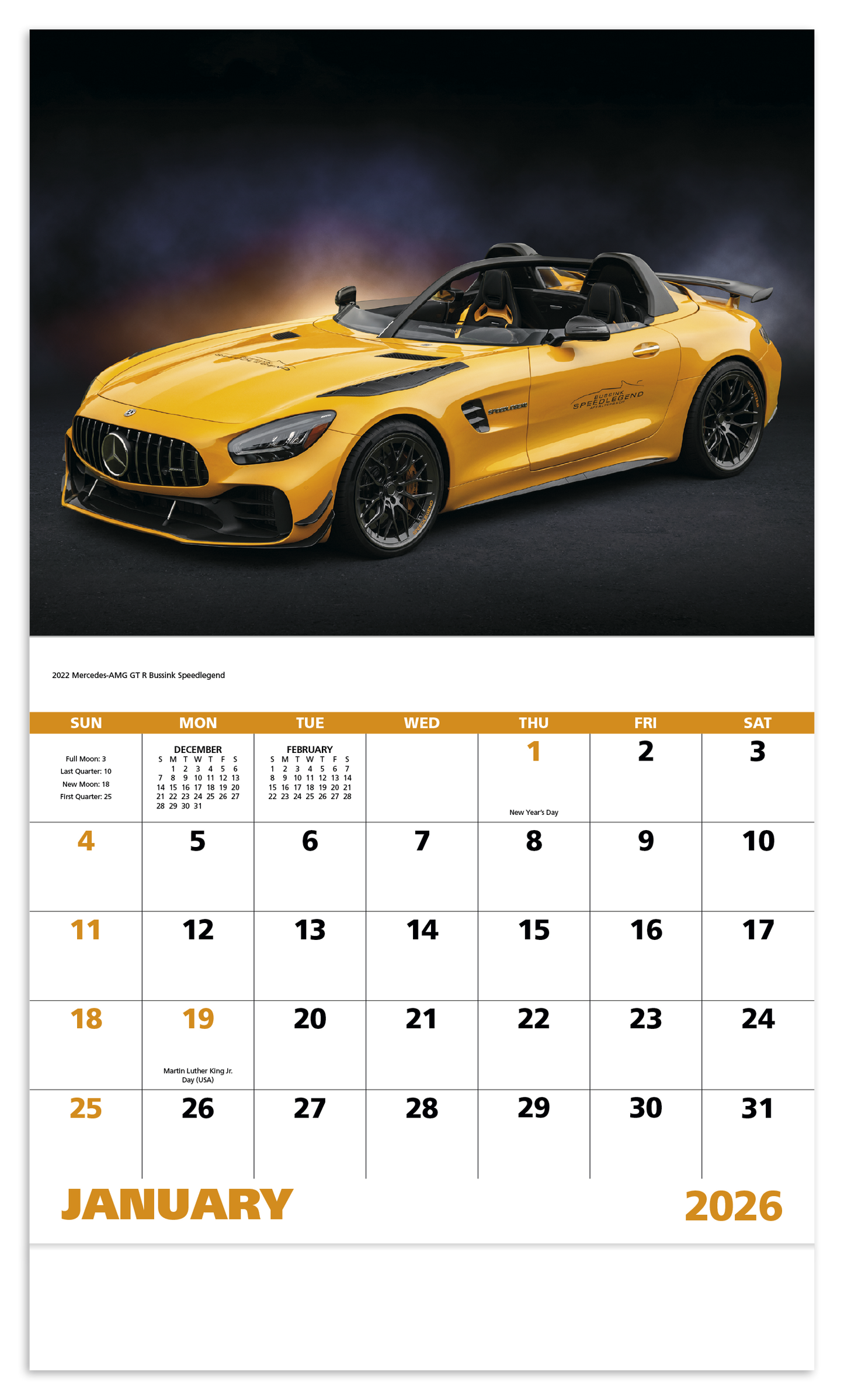 Good Value Exotic Sports Cars Stapled Calendar-7281