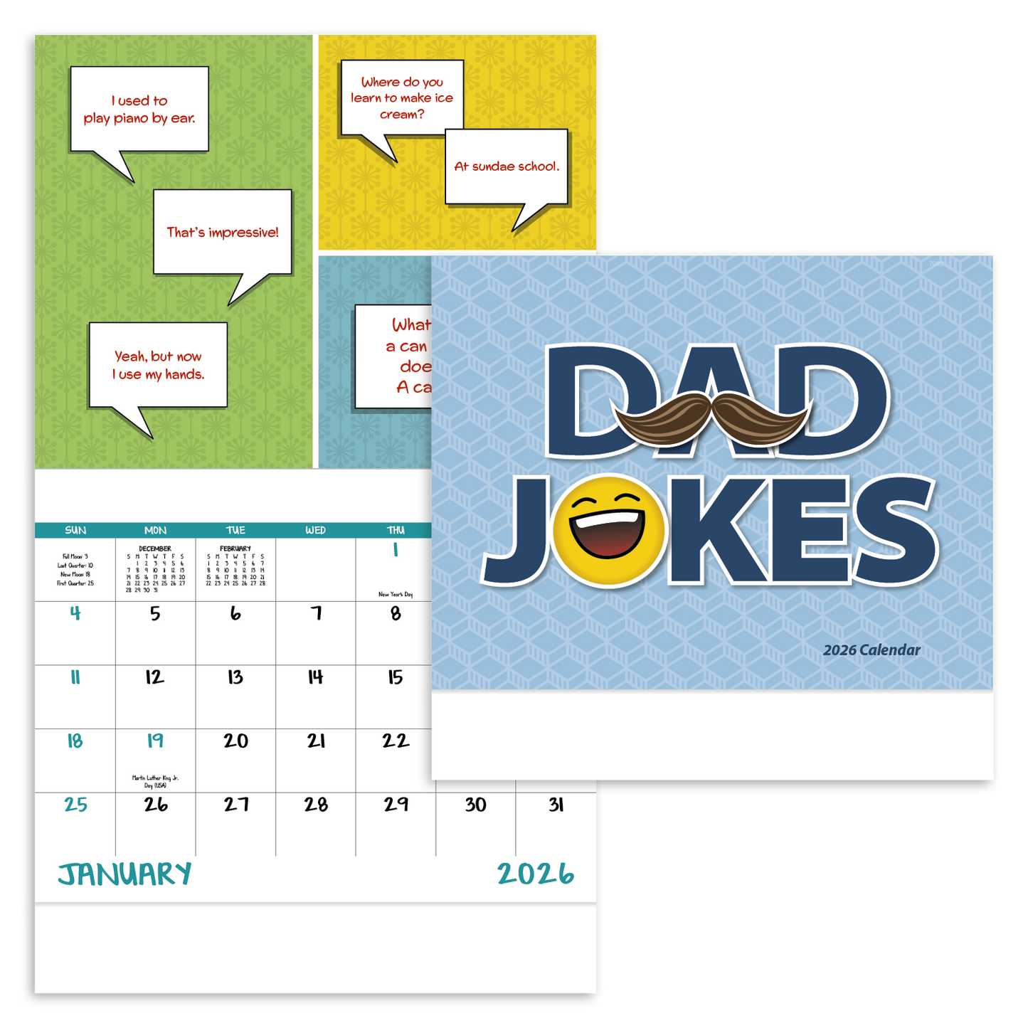 Good Value Dad Jokes Stapled Calendar-7282