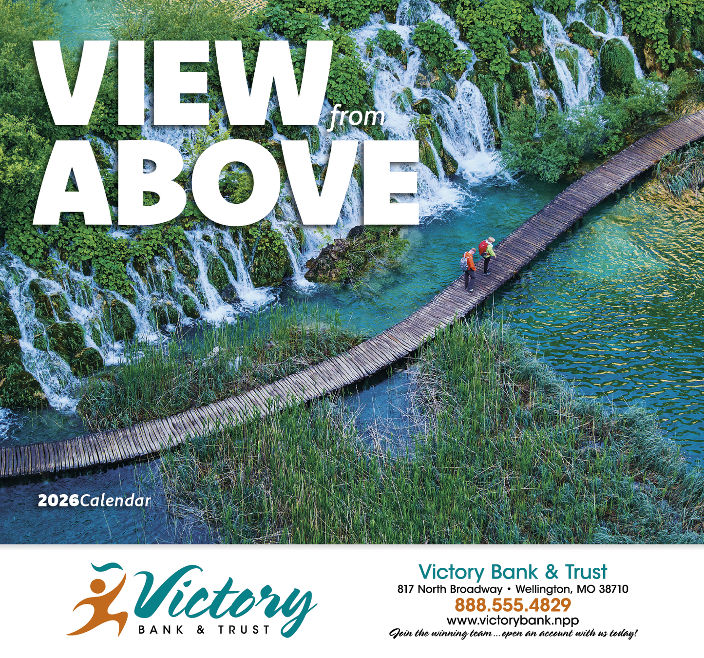 Good Value View from Above Stapled Calendar-7284