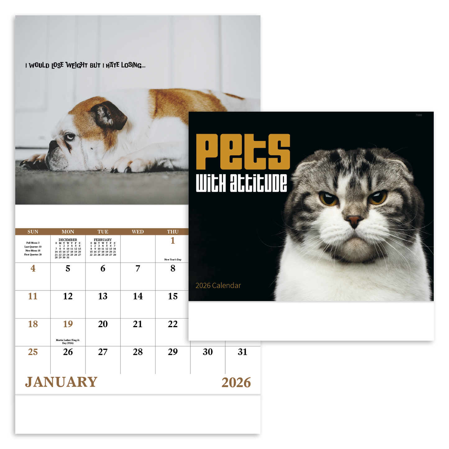 Good Value Pets with Attitude Stapled Calendar-7286