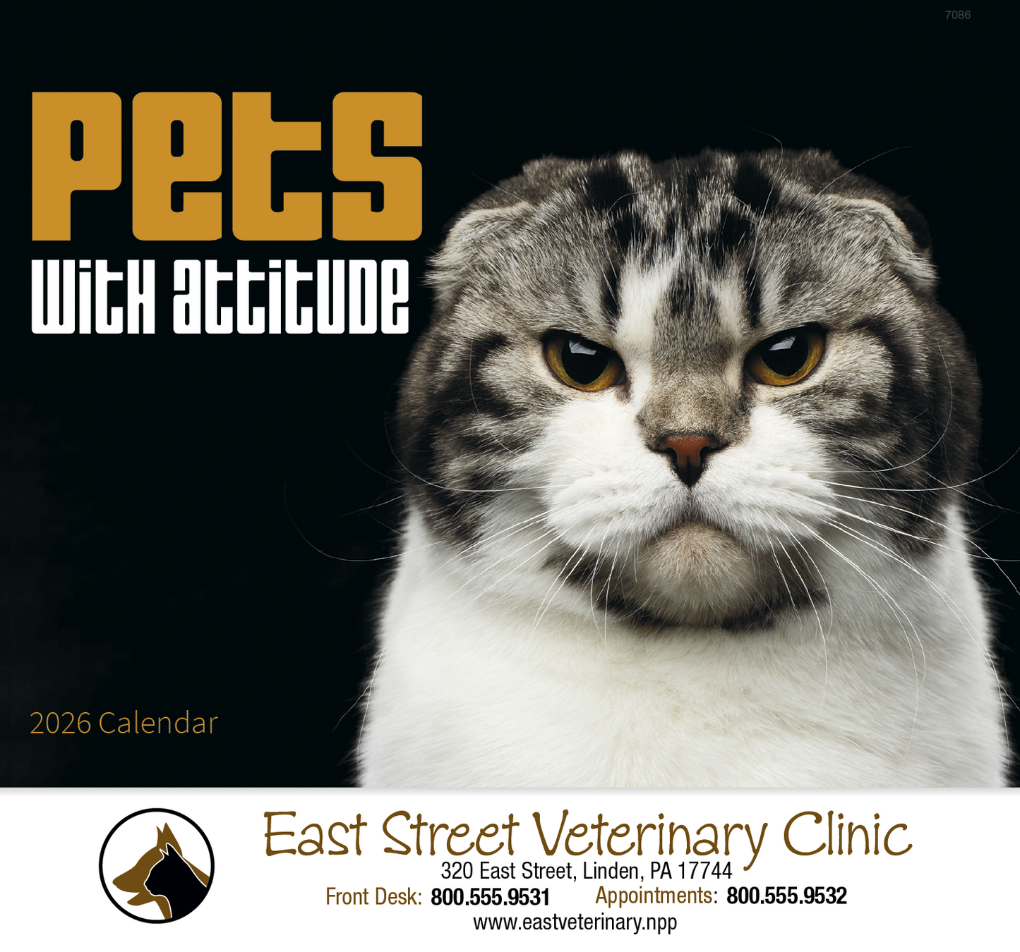 Good Value Pets with Attitude Stapled Calendar-7286