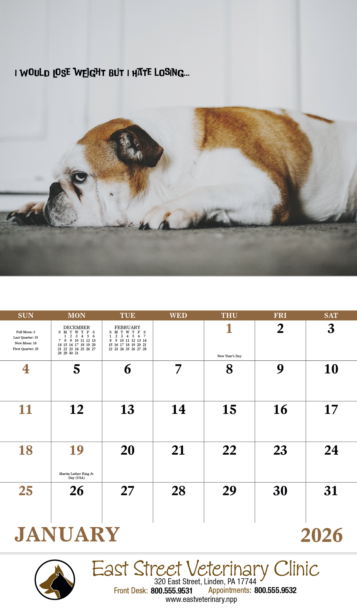 Good Value Pets with Attitude Stapled Calendar-7286