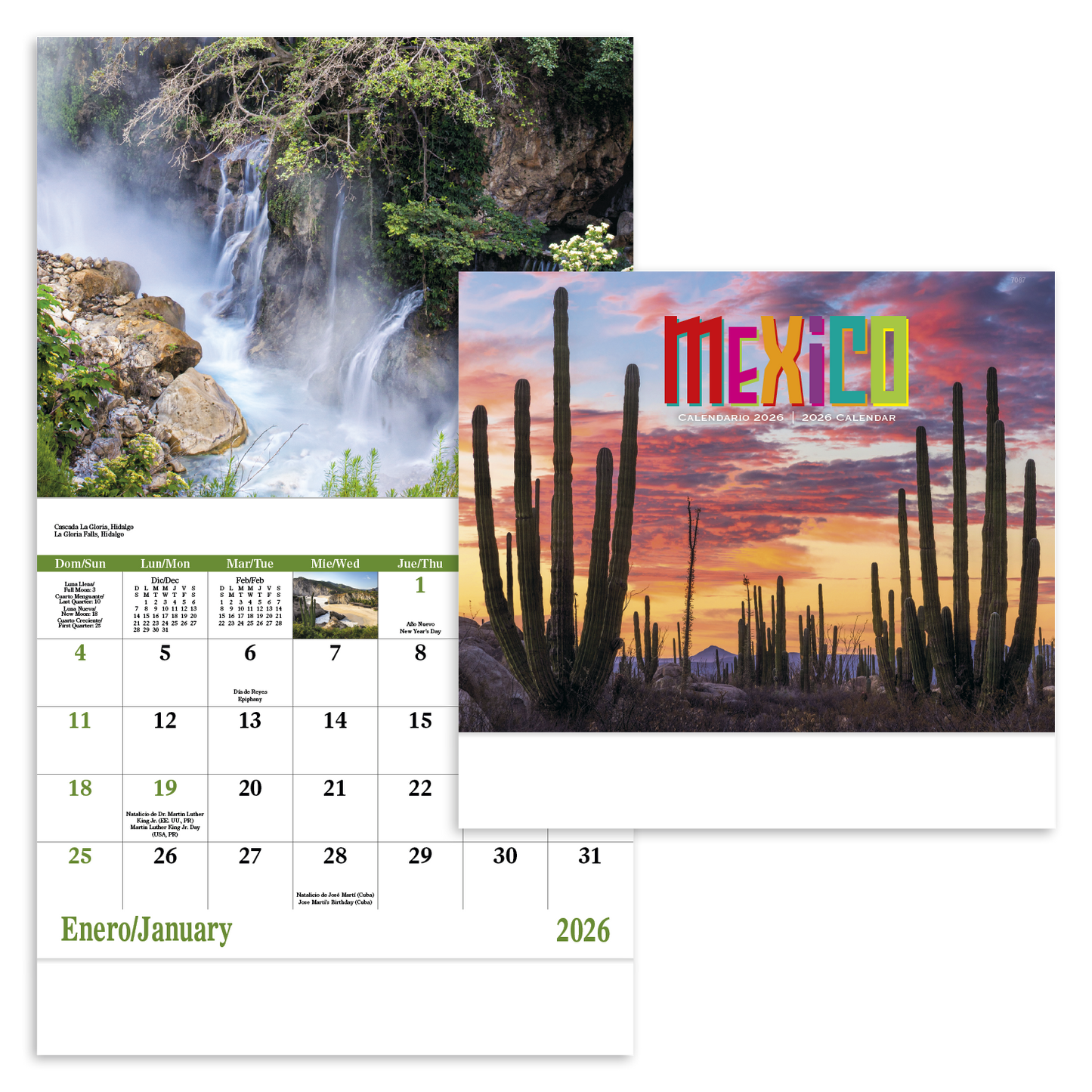 Good Value Mexico Stapled Calendar-7287