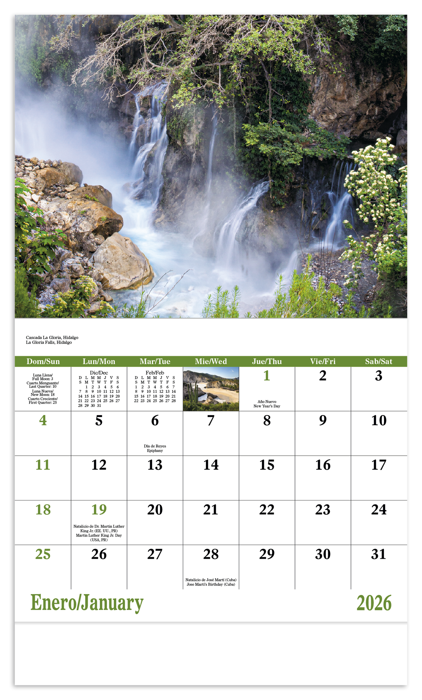 Good Value Mexico Stapled Calendar-7287