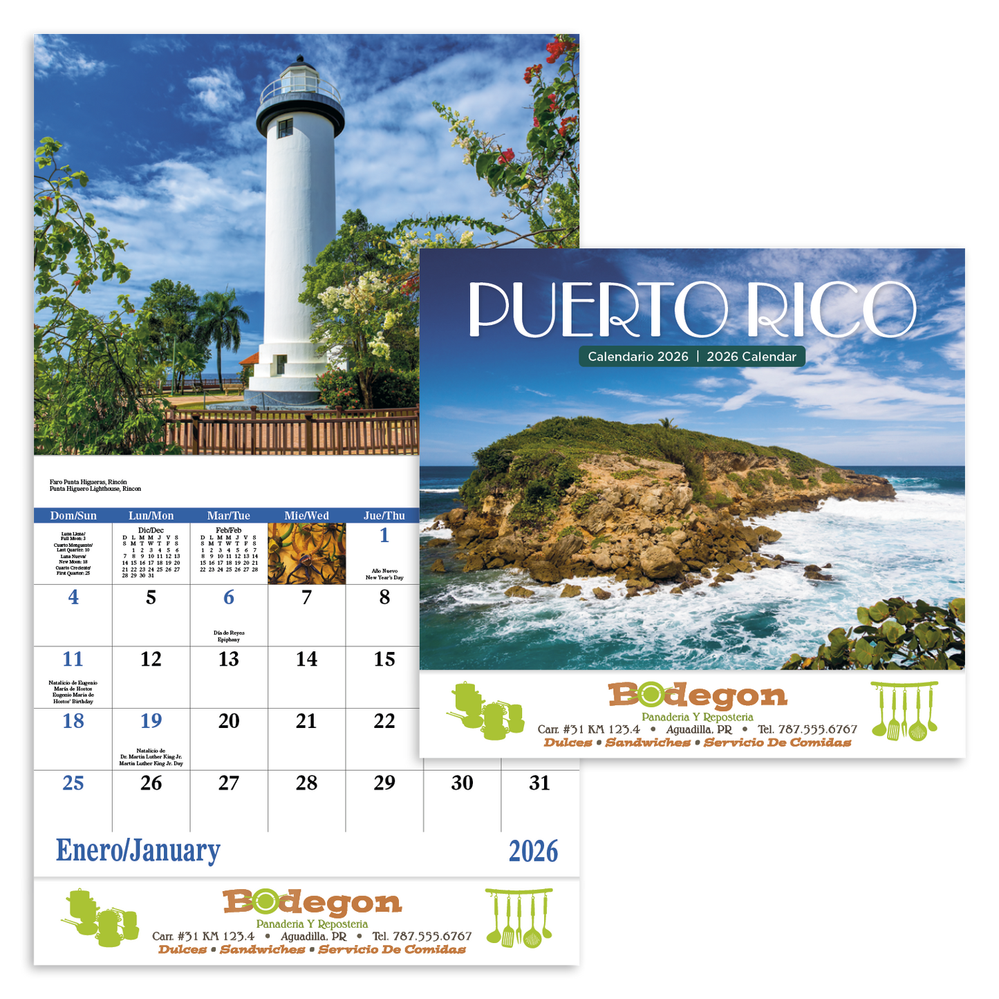 Good Value Puerto Rico Stapled Calendar-7289
