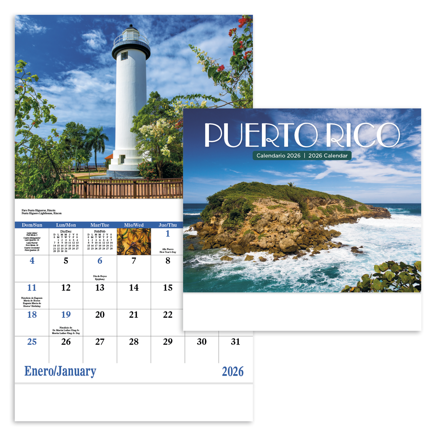 Good Value Puerto Rico Stapled Calendar-7289