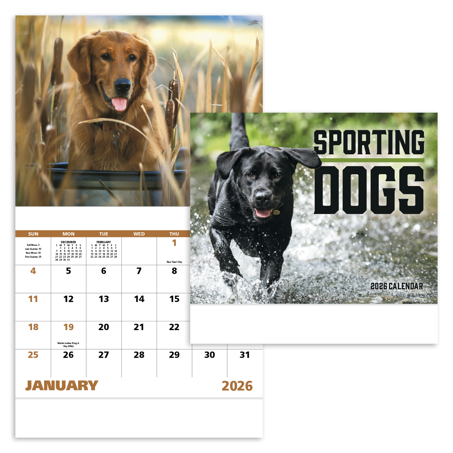 Good Value Sporting Dogs Stapled Calendar-7290