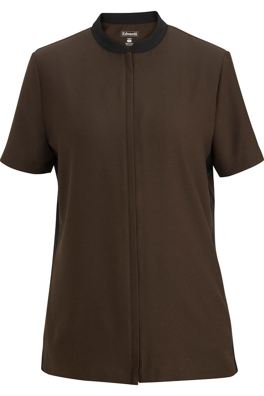 Ladies Essential Soft-Stretch Full-Zip Poly Tunic