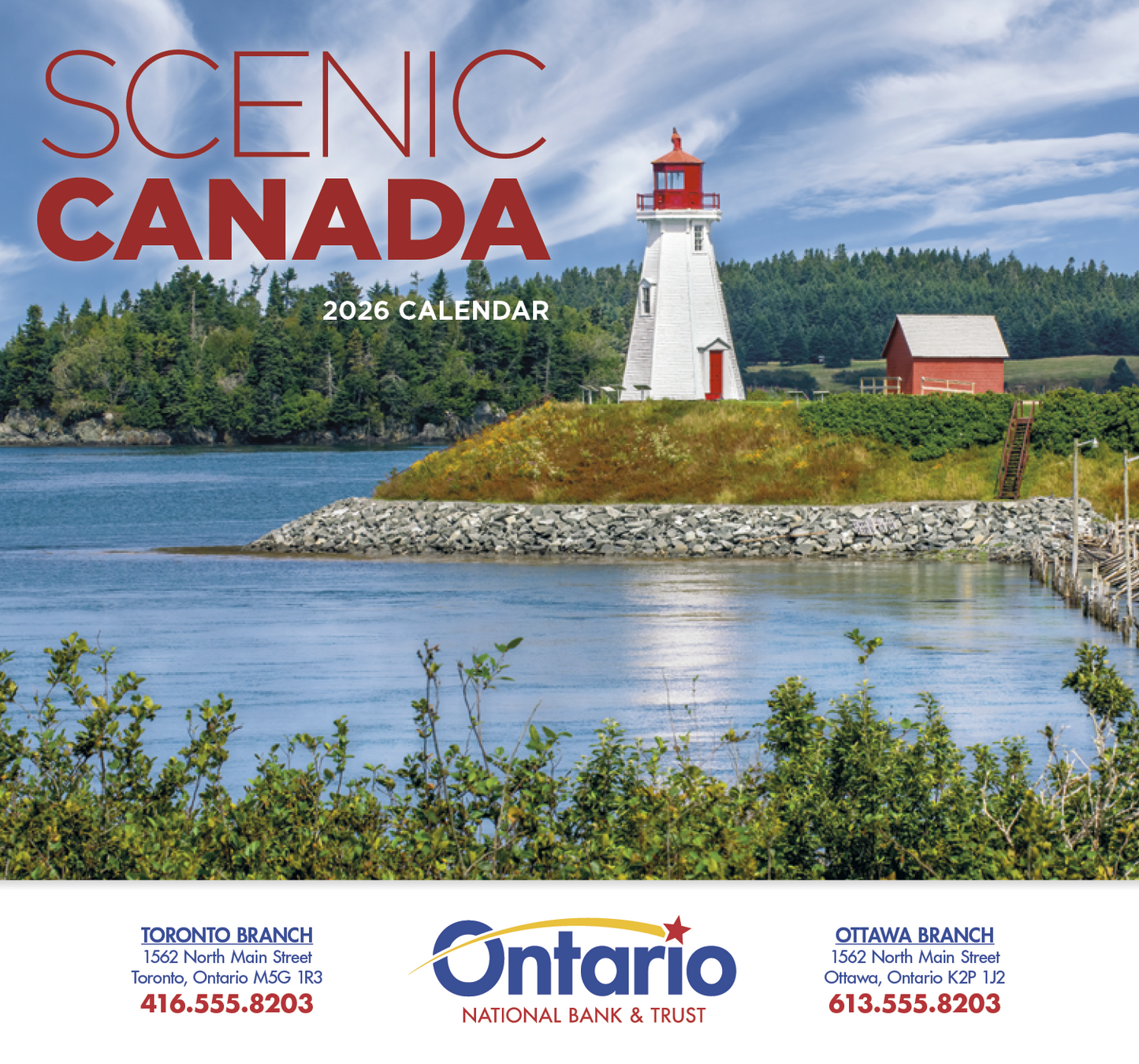 Good Value Scenic Canada Stapled Calendar-7302