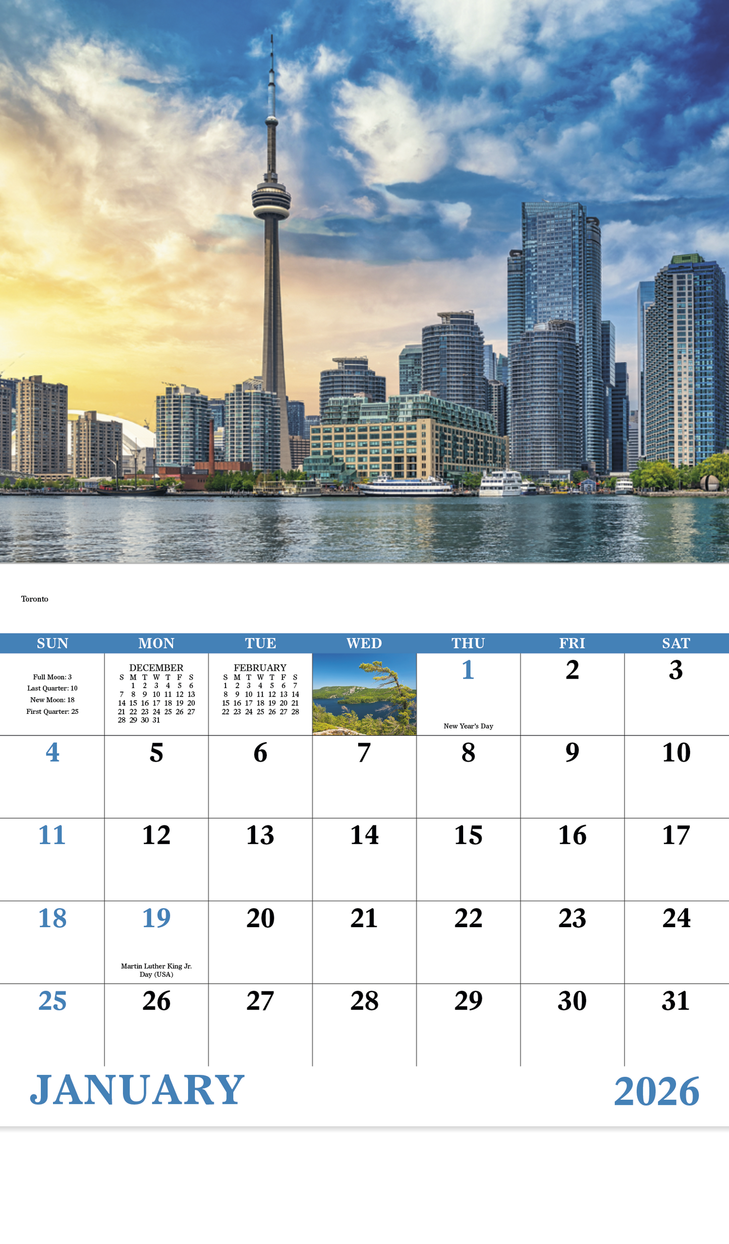 Good Value Images of Ontario Stapled Calendar-7306