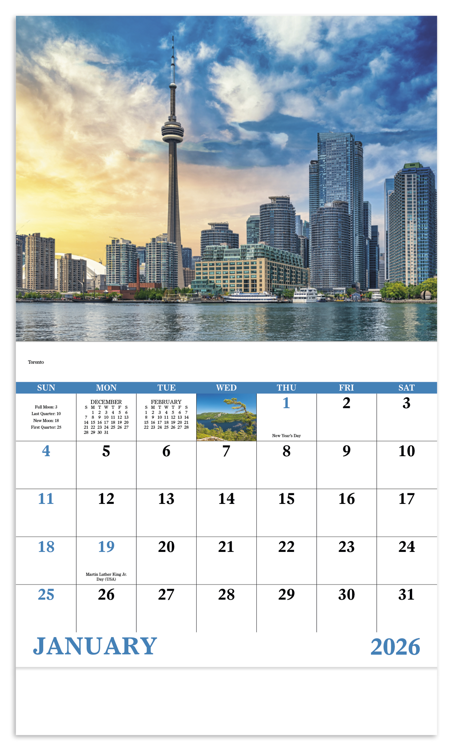 Good Value Images of Ontario Stapled Calendar-7306
