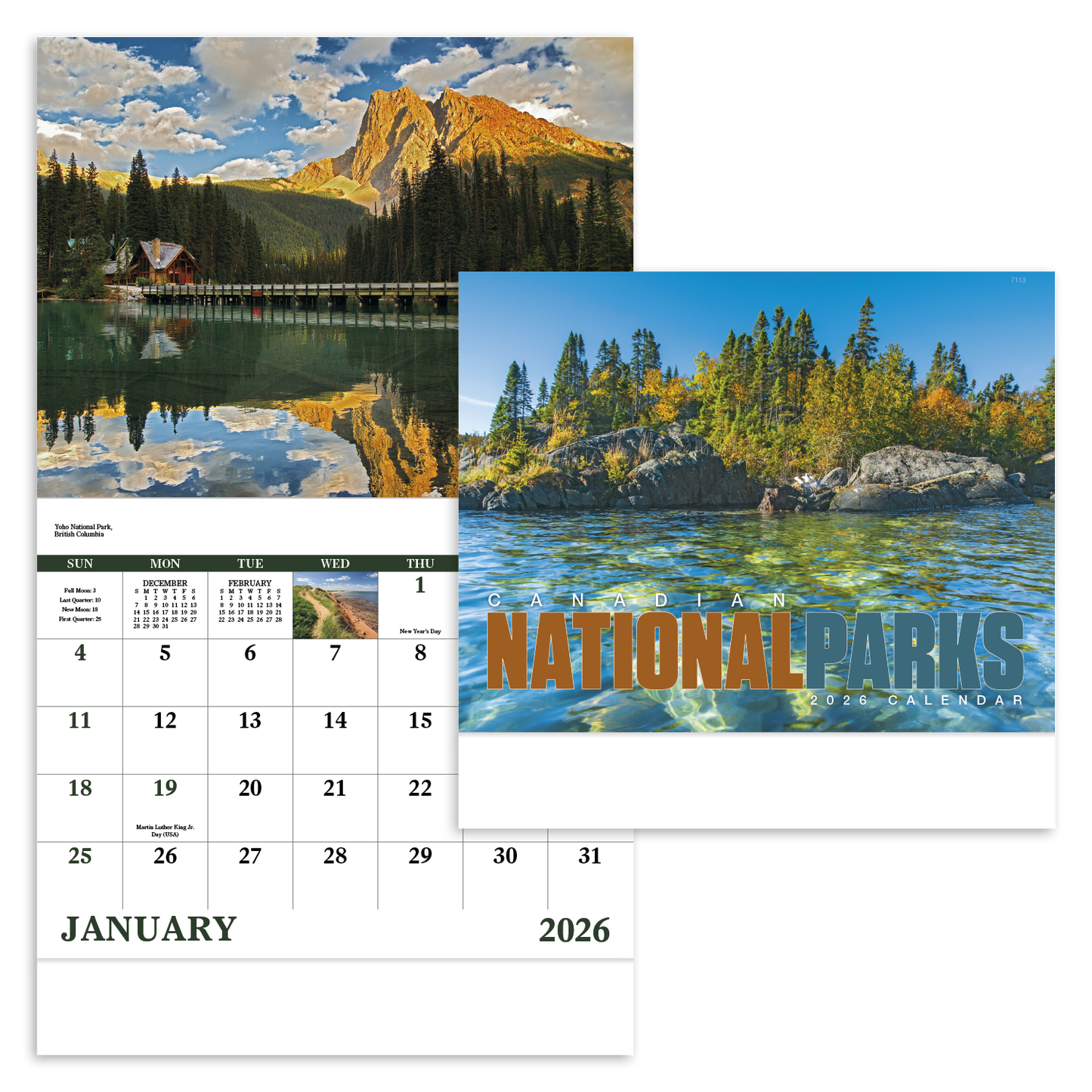 Good Value Canadian National Parks Stapled Calendar-7313