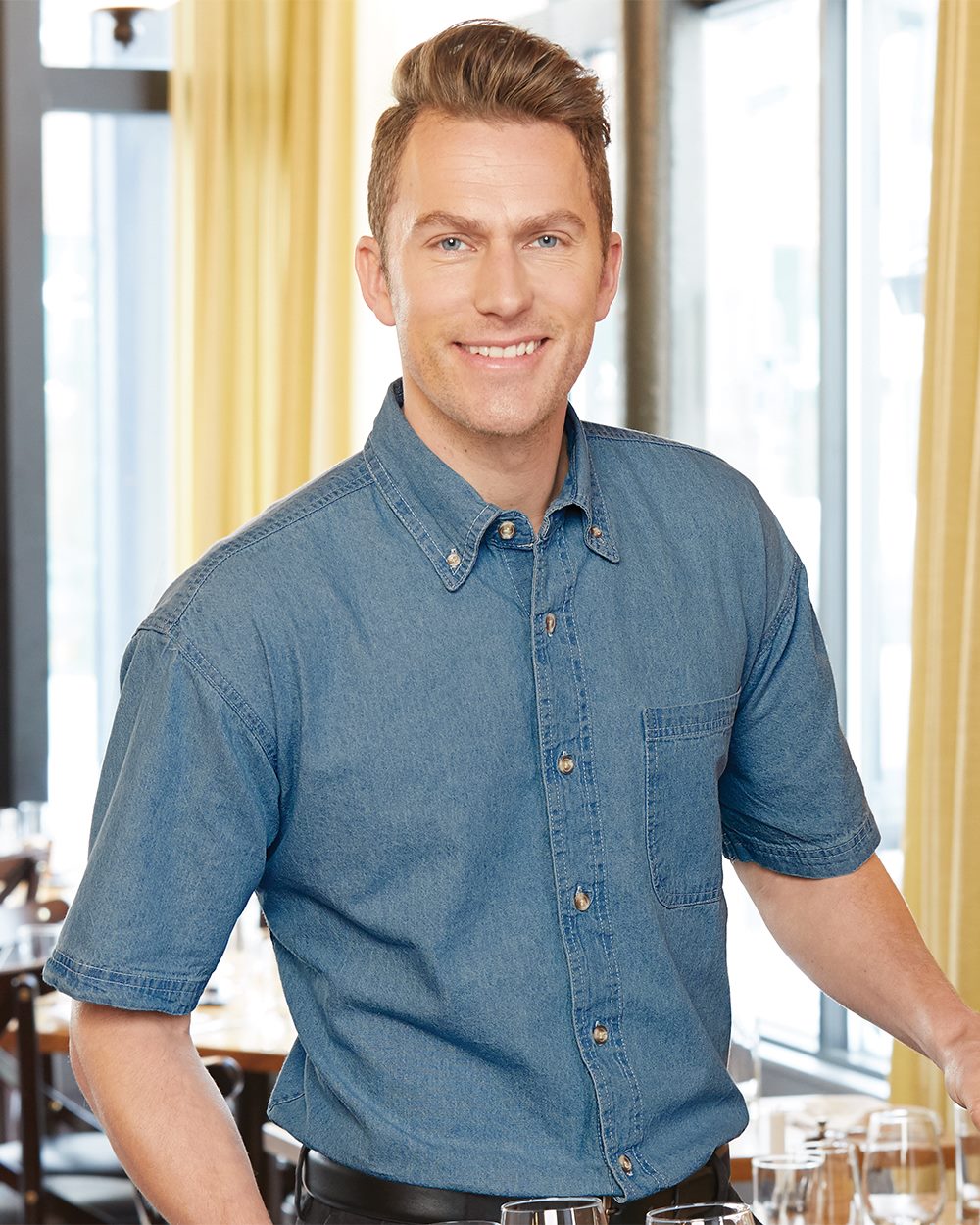 Sierra Pacific Denim Short Sleeve Shirt - 0211