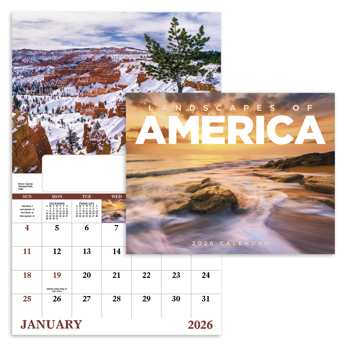 Good Value Landscapes of America Window Calendar-7501