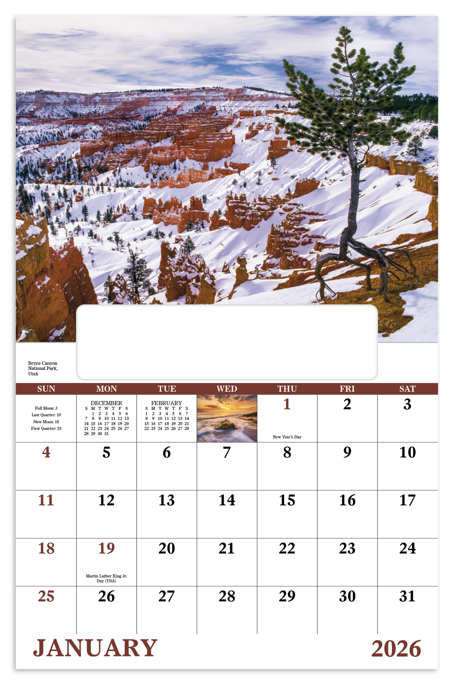 Good Value Landscapes of America Window Calendar-7501