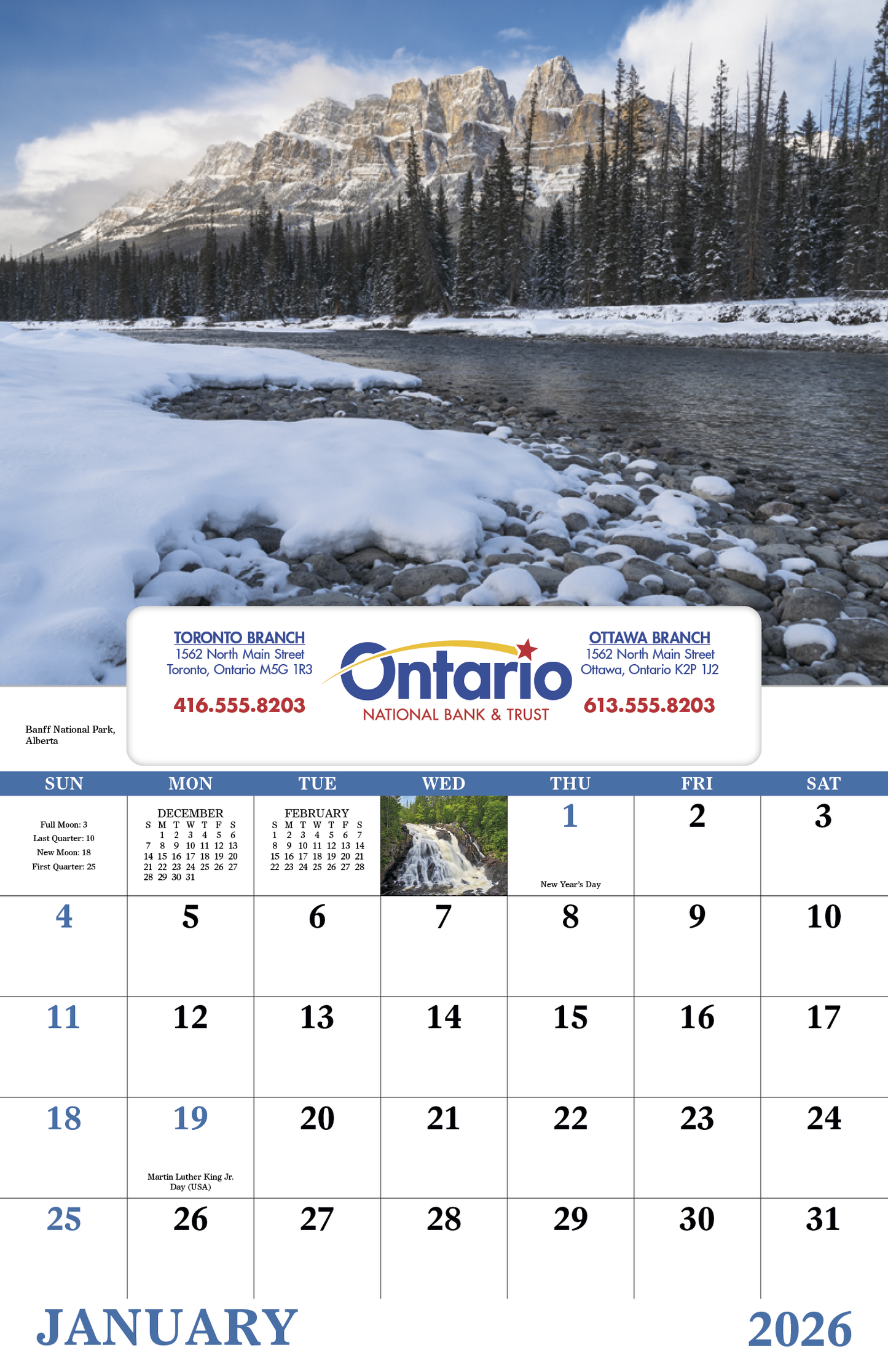 Good Value Scenic Canada Window Calendar-7502