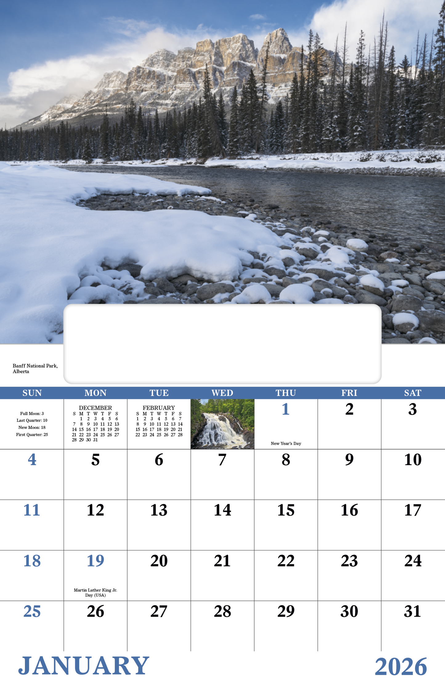 Good Value Scenic Canada Window Calendar-7502