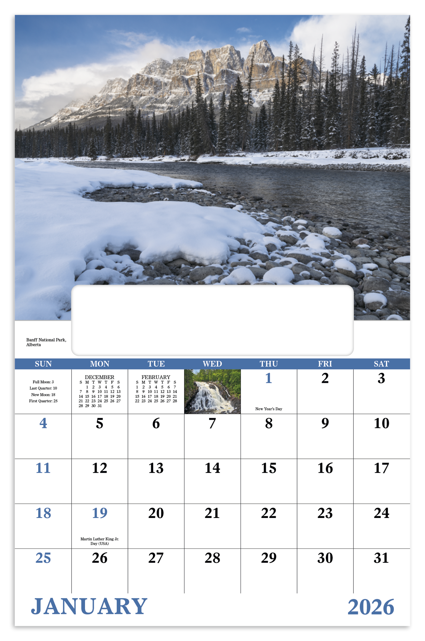 Good Value Scenic Canada Window Calendar-7502