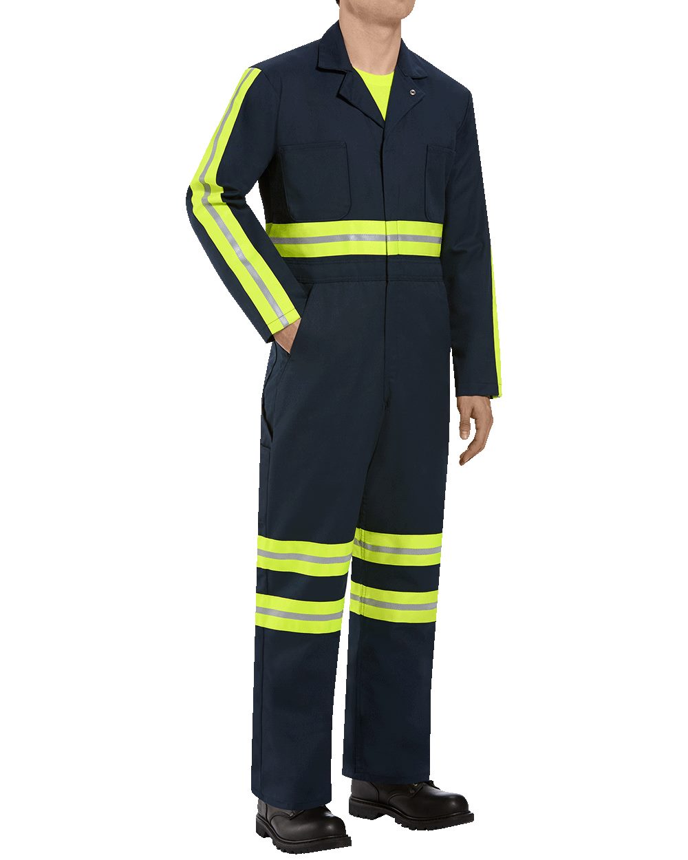 Red Kap Enhanced Visibility Action Back Coverall - CT10EN