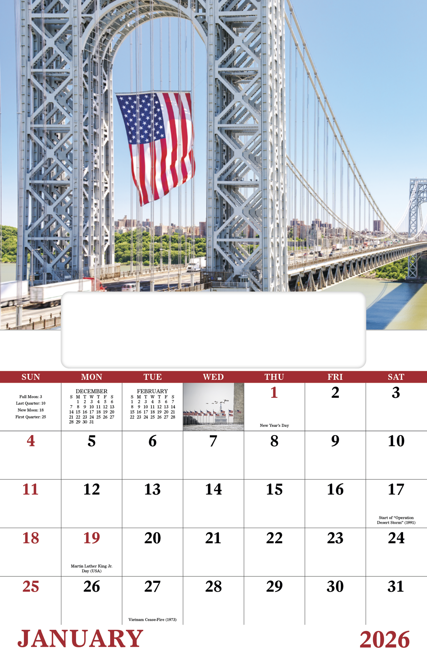 Good Value Celebrate America Window Calendar-7569