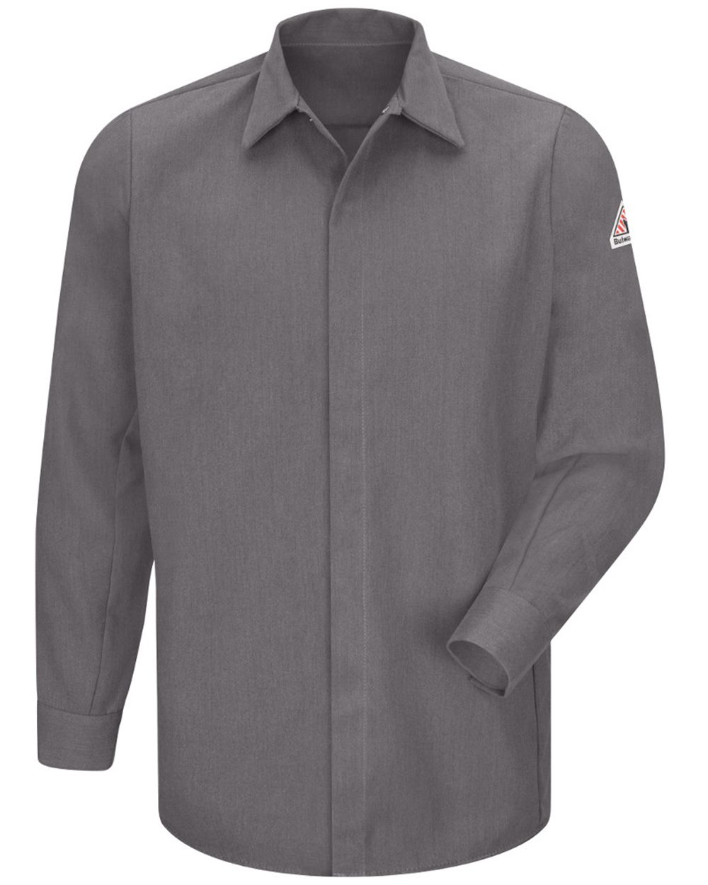 Bulwark Concealed-Gripper Pocketless Long Sleeve Shirt - CoolTouch® 2 - SMS2