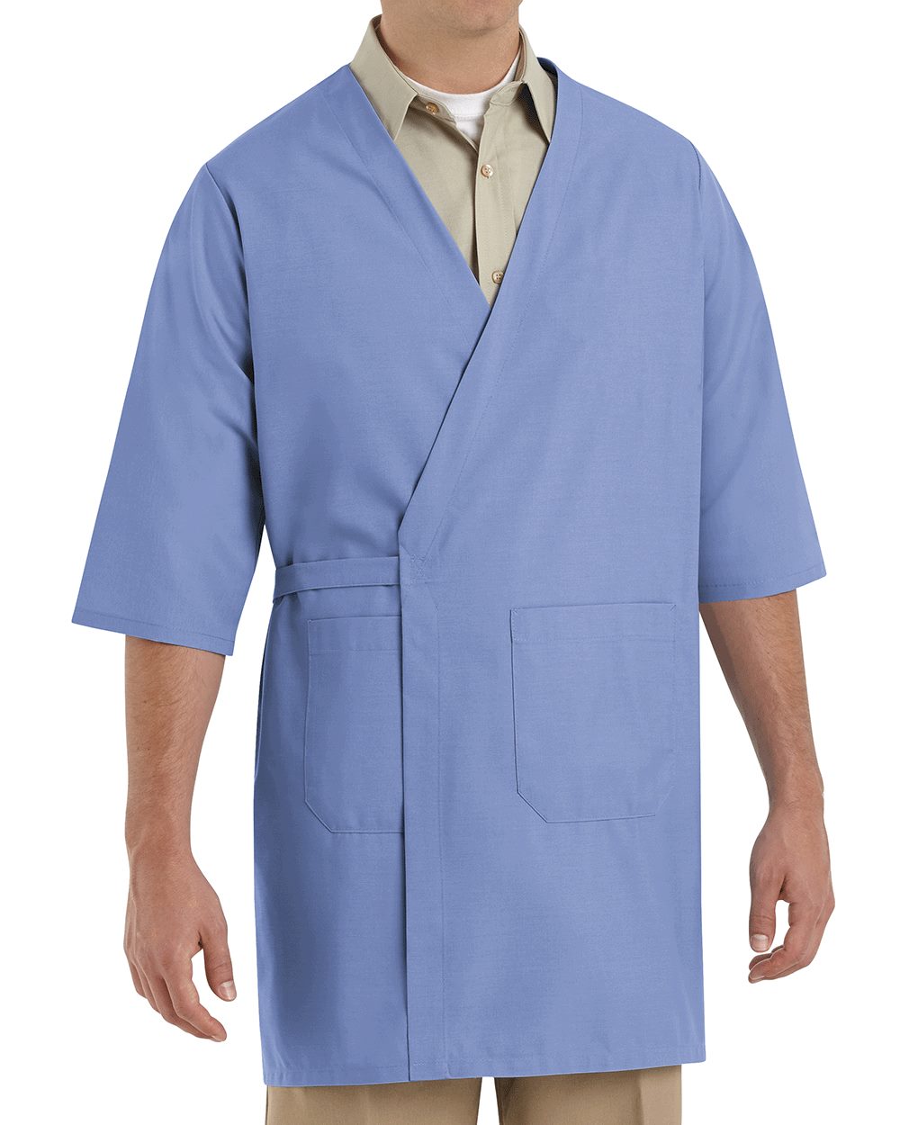 Red Kap Collarless Butcher Wrap - WP10