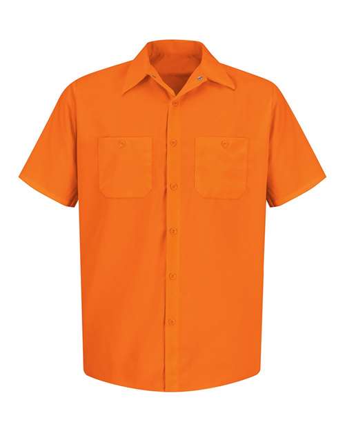 Men's Tall Enhanced Visibility Short Sleeve Work Shirt