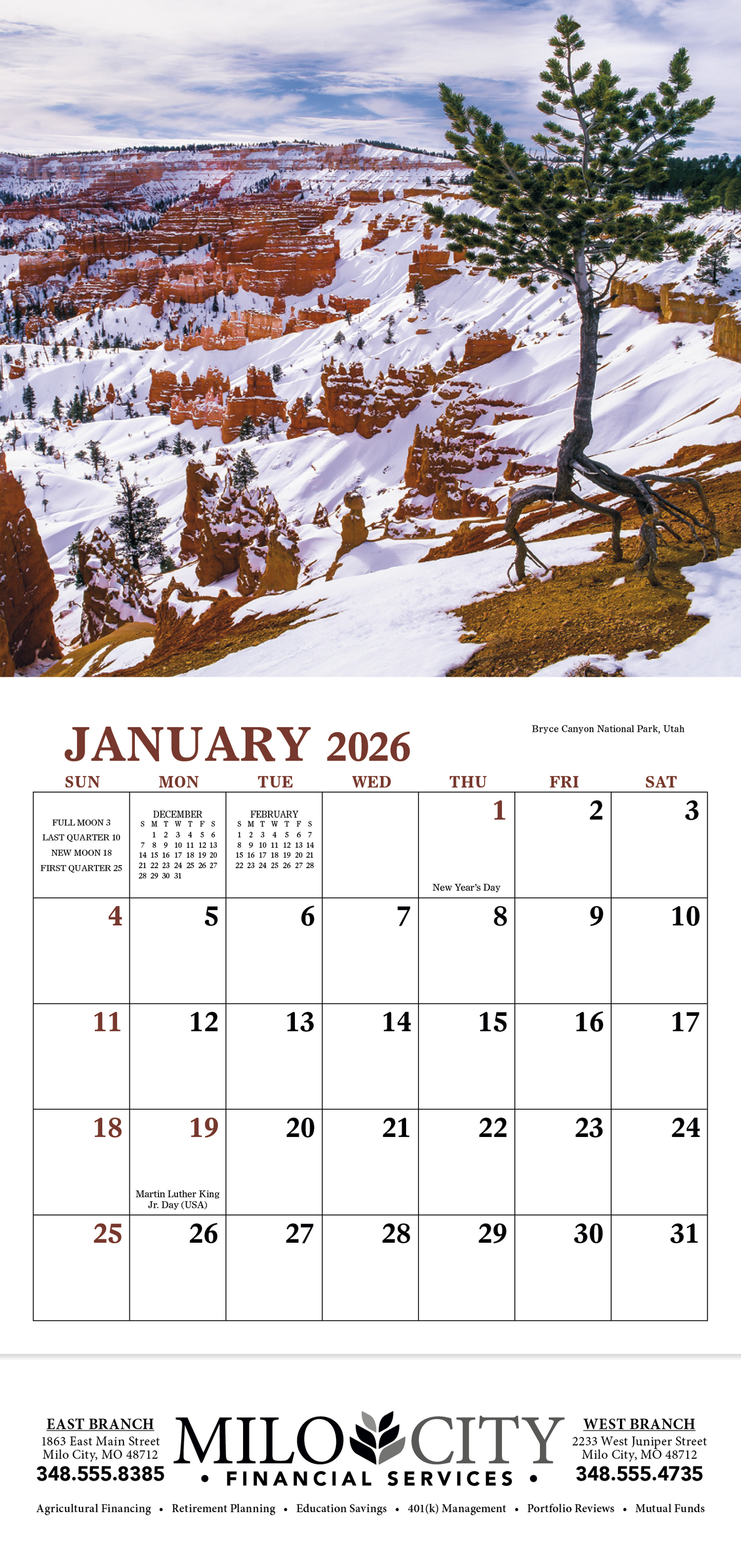 Good Value Landscapes of America Mini Calendar-7702