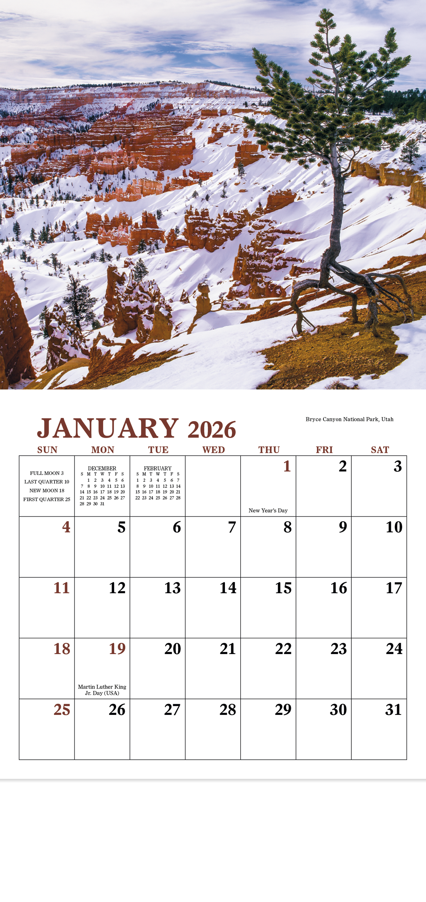 Good Value Landscapes of America Mini Calendar-7702