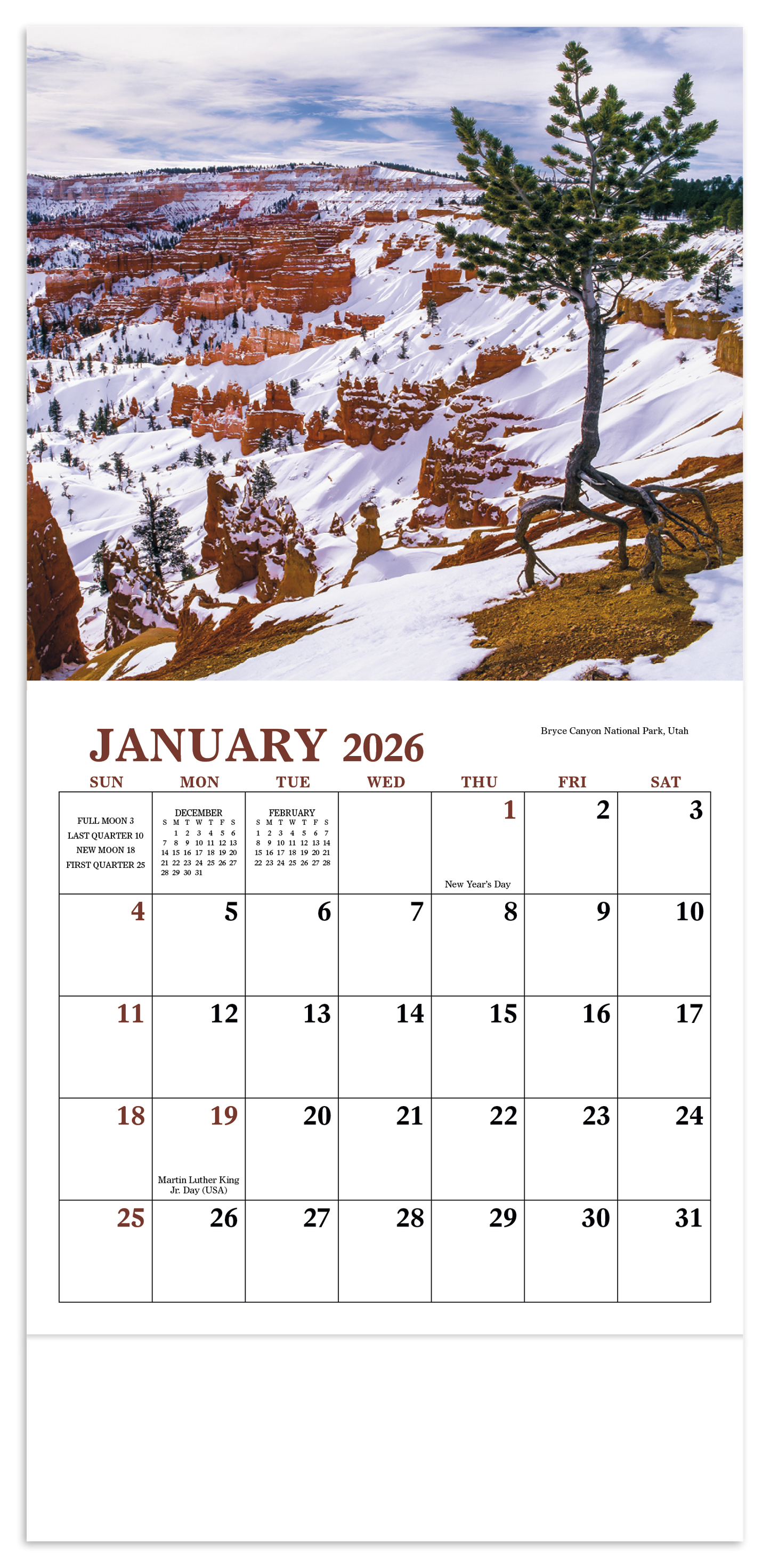 Good Value Landscapes of America Mini Calendar-7702