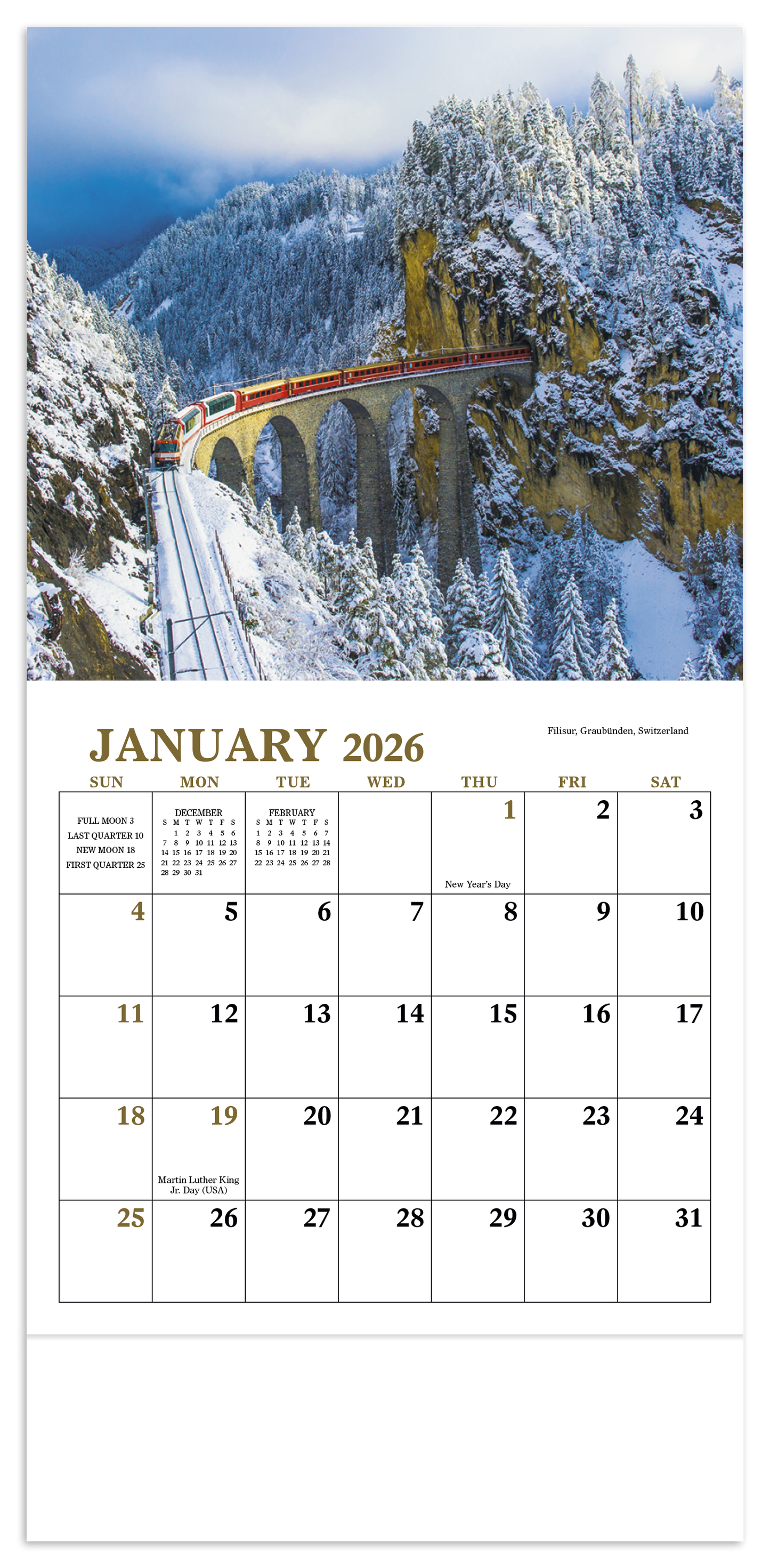 Good Value Glorious Getaways Mini Calendar-7726