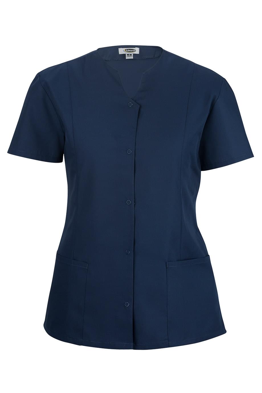 Essential Ladies Snap Front Smock - 7889