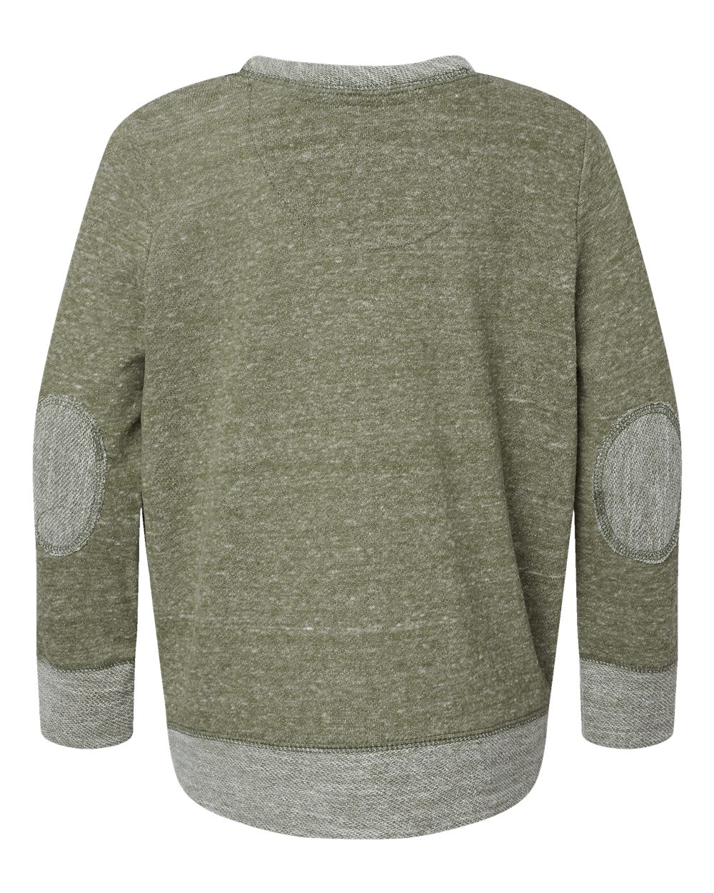 LAT Youth Harborside Mélange French Terry Long Sleeve with Elbow Patches - 2279