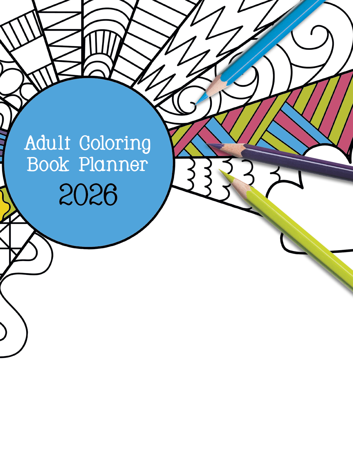 Good Value Adult Coloring Book Planner-8200
