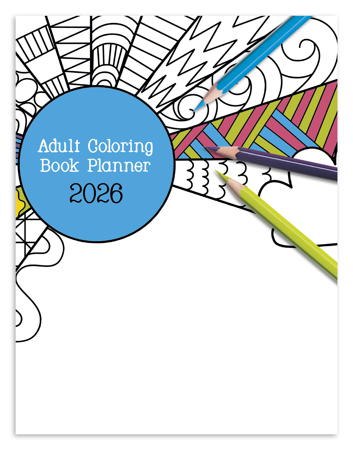 Good Value Adult Coloring Book Planner-8200
