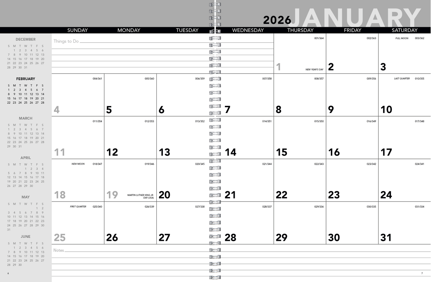 Triumph Calendars Standard Year Desk Planner with Custom Cover-820