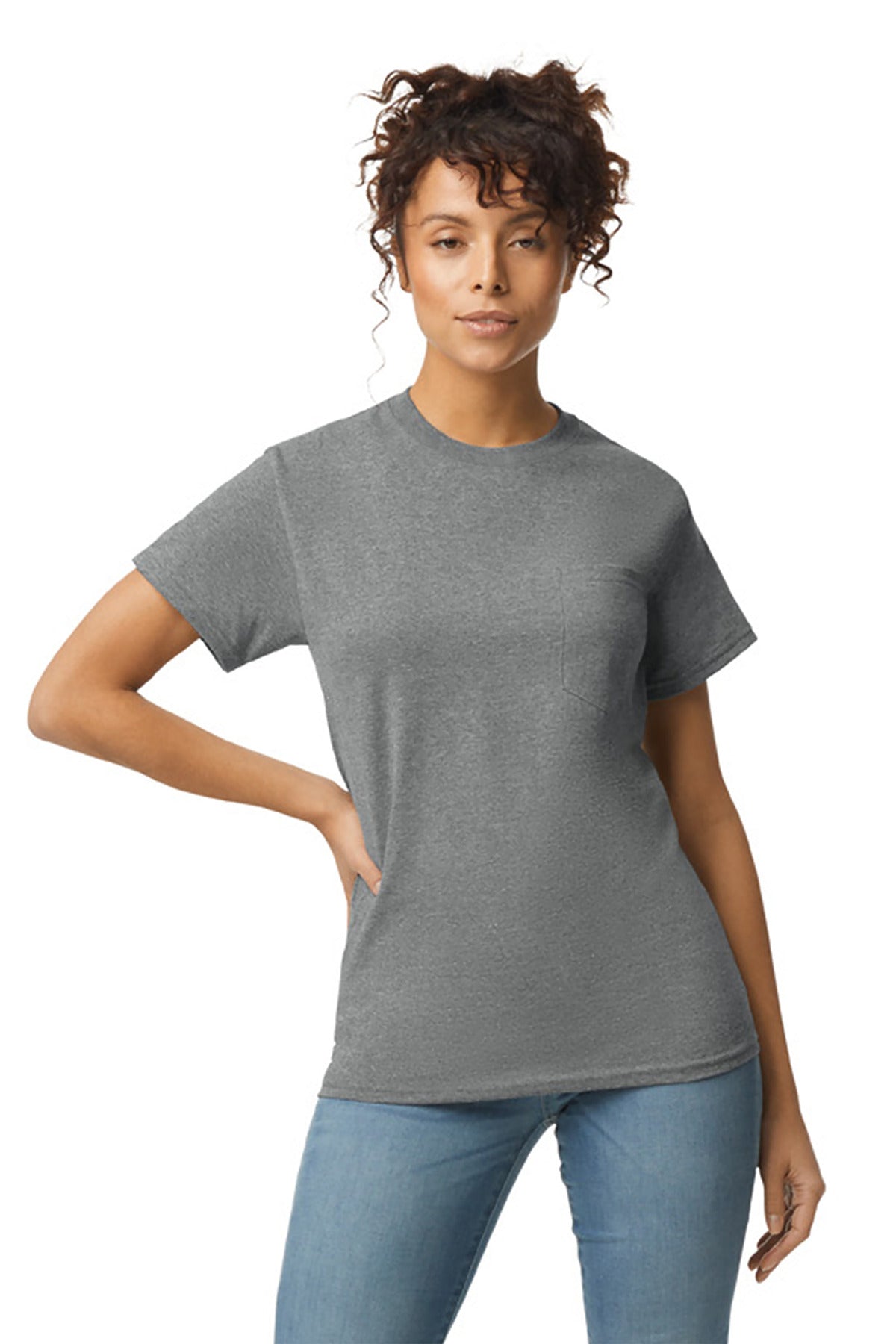 Gildan? - DryBlend? 50 Cotton/50 Poly Pocket T-Shirt. 8