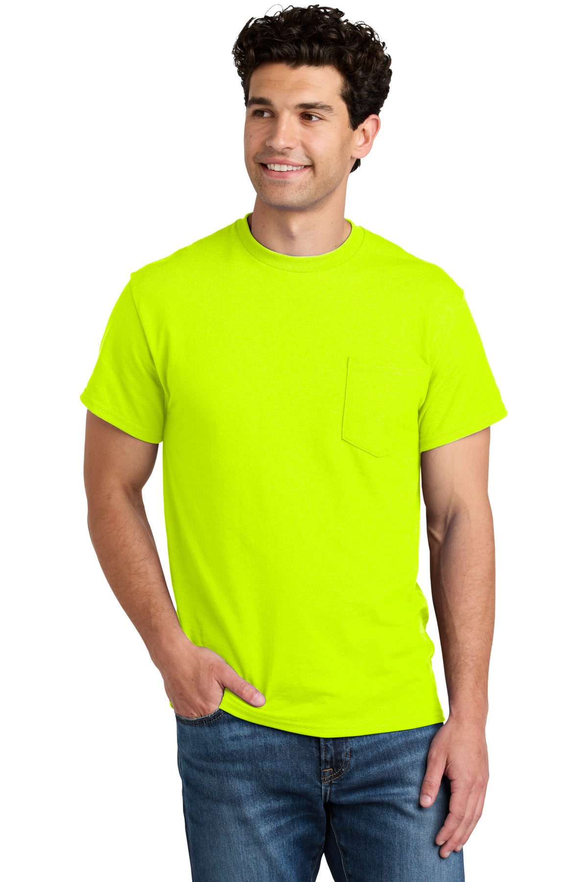 Gildan? - DryBlend? 50 Cotton/50 Poly Pocket T-Shirt. 8