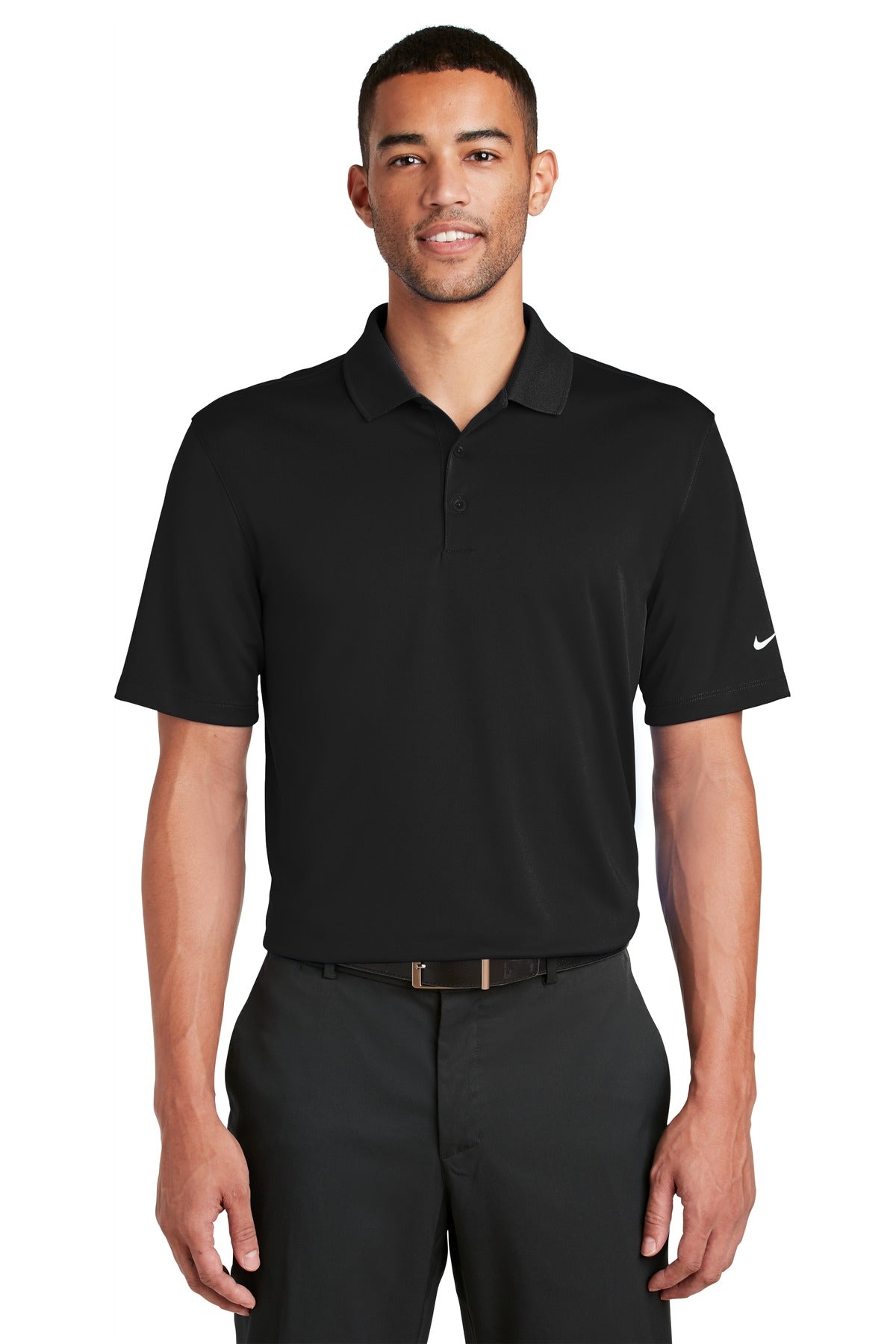Nike Dri-FIT Classic Fit Players Polo with Flat Knit Co