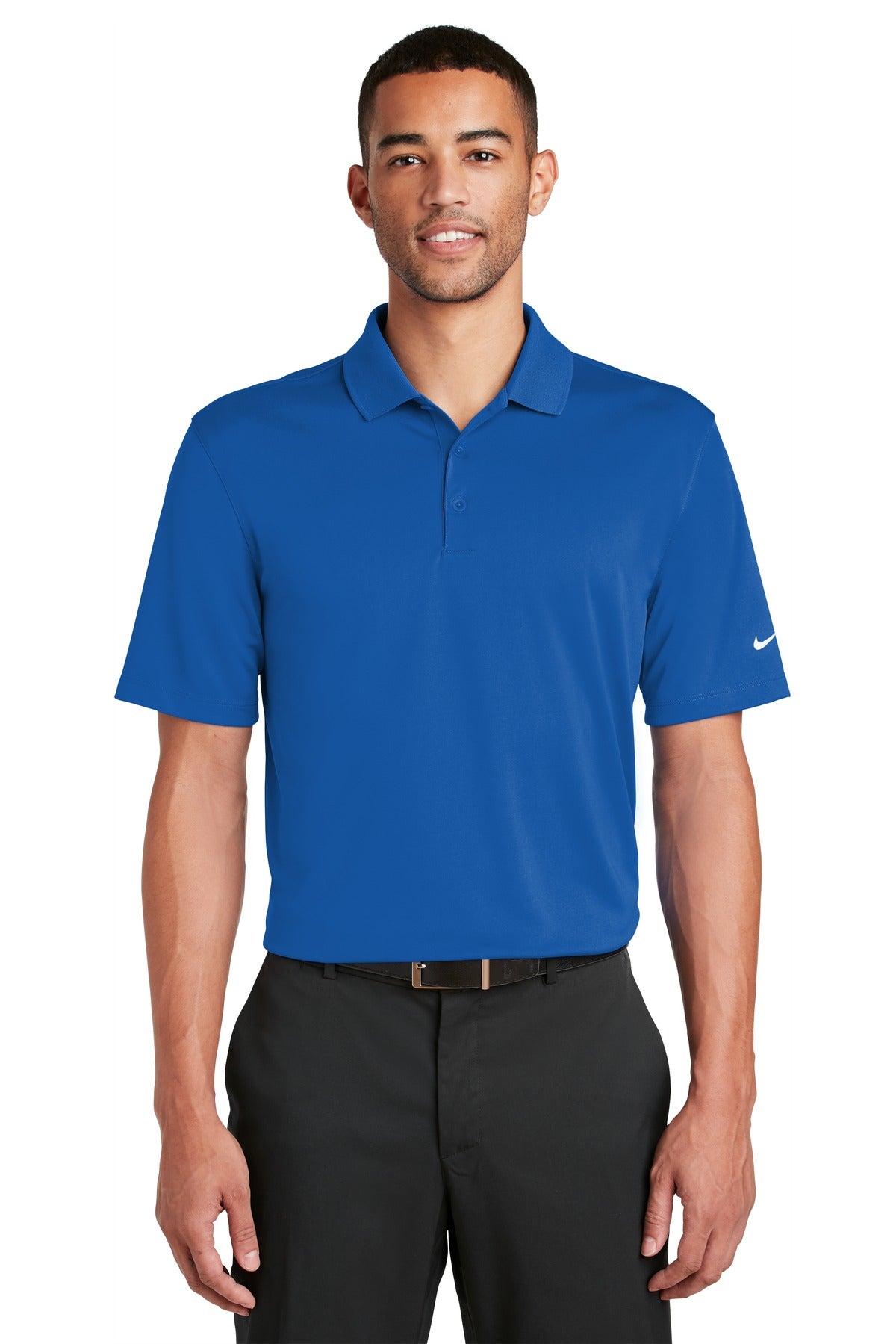 Nike Dri-FIT Classic Fit Players Polo with Flat Knit Co