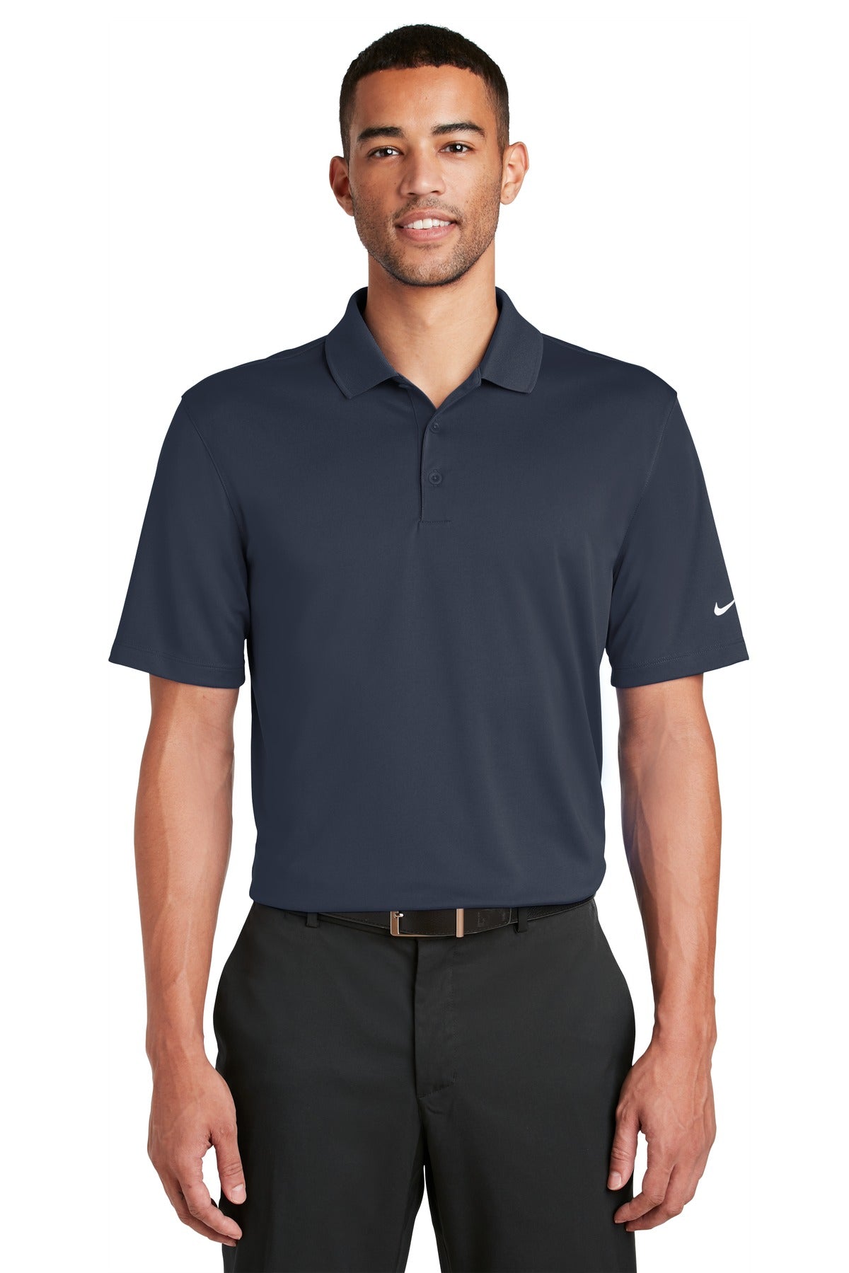 Nike Dri-FIT Classic Fit Players Polo with Flat Knit Co