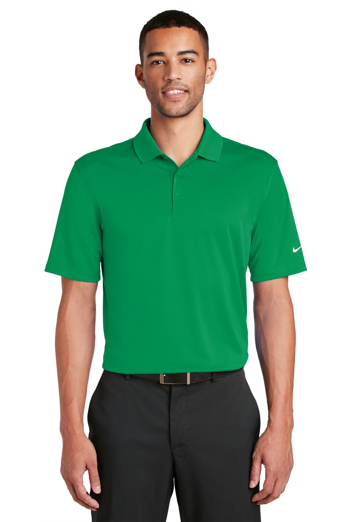 Nike Dri-FIT Classic Fit Players Polo with Flat Knit Co