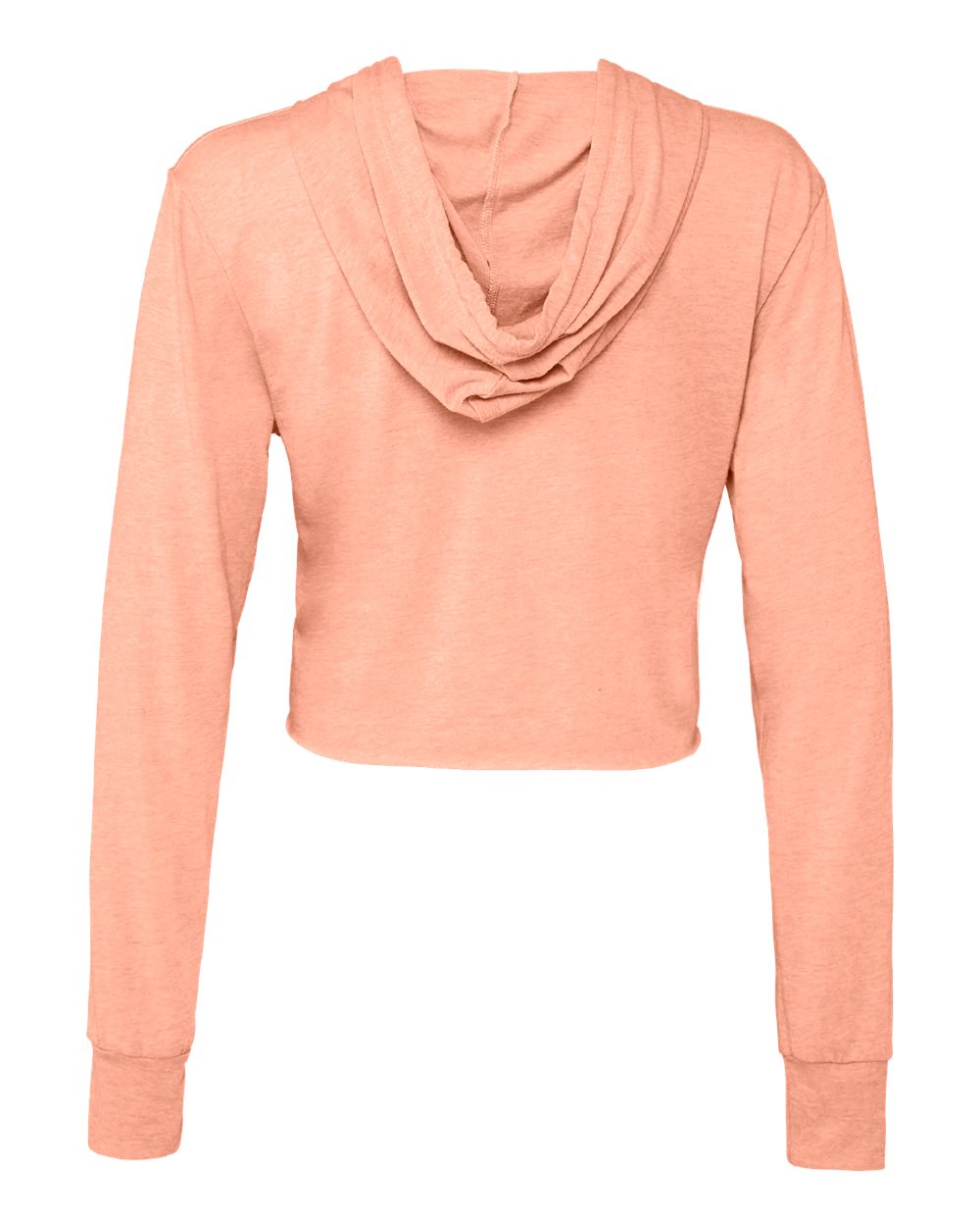 BELLA + CANVAS Women’s Triblend Crop Long Sleeve Hoodie - 8512