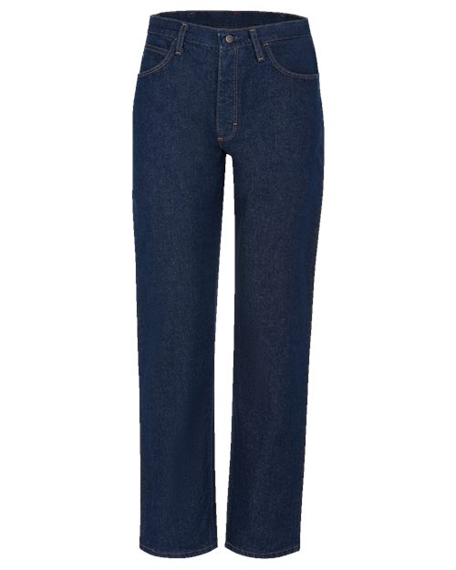 Men's Extended Sizes Flame Resistant Classic Fit Pre-Washed Denim Jean