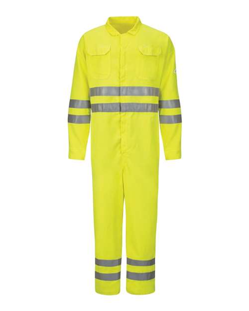 Men's Tall Hi-Vis Deluxe Coverall with Reflective Trim - CoolTouch® 2 - 7 oz.
