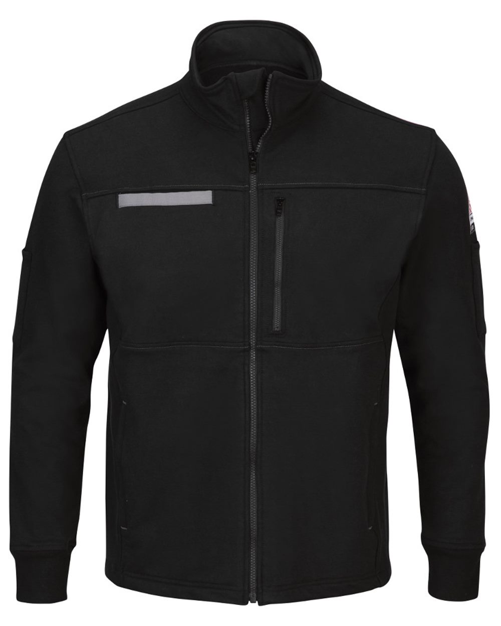 Bulwark Zip Front Fleece Jacket-Cotton /Spandex Blend - Tall Sizes - SEZ2T