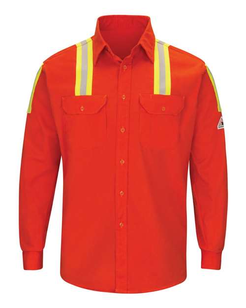 Men's Tall Enhanced Visibility Long Sleeve Uniform Shirt