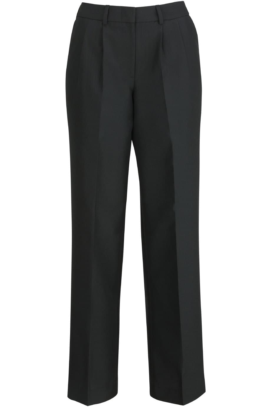 Ladies Pleated Front Poly/Wool Pant - 8640