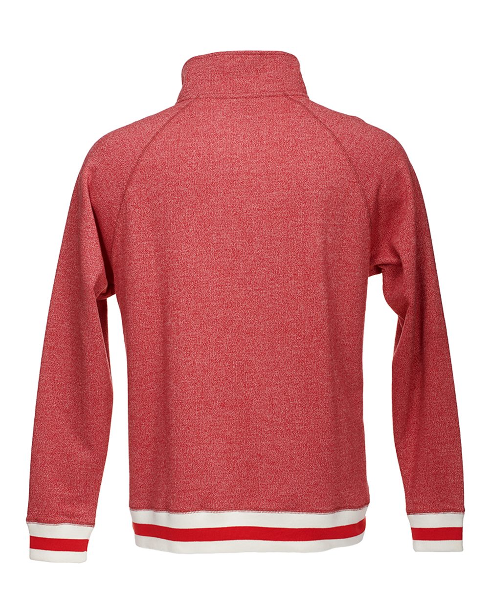 J. America Peppered Fleece Quarter-Zip Sweatshirt - 8703